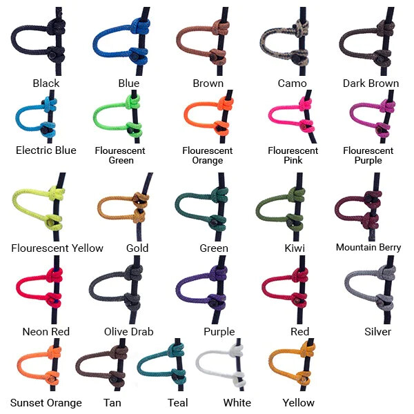 3', 6', 9', 12', 15' - SILVER - D Loop BCY # 24 Rope Material ARCHERY BOWSTRING