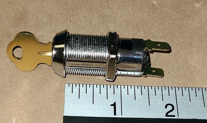 Lock electrical key switch with ( momentary - spring return ) with 1 key - New