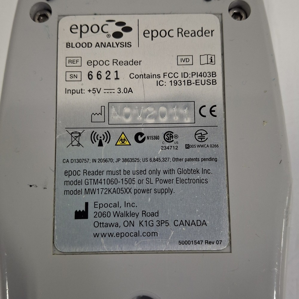 Epocal, Inc Epoc Reader Base