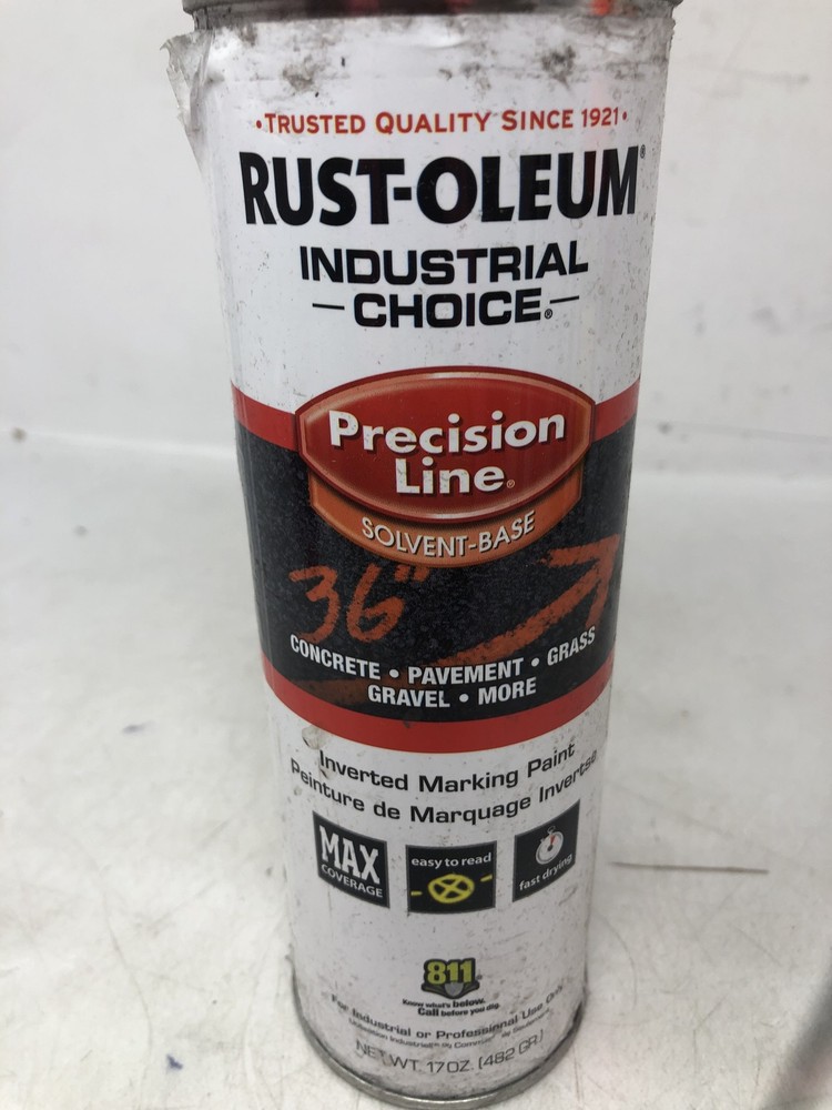 Rust-Oleum Industrial Choice Precision Line Solvent-Base 17 Oz,Orange