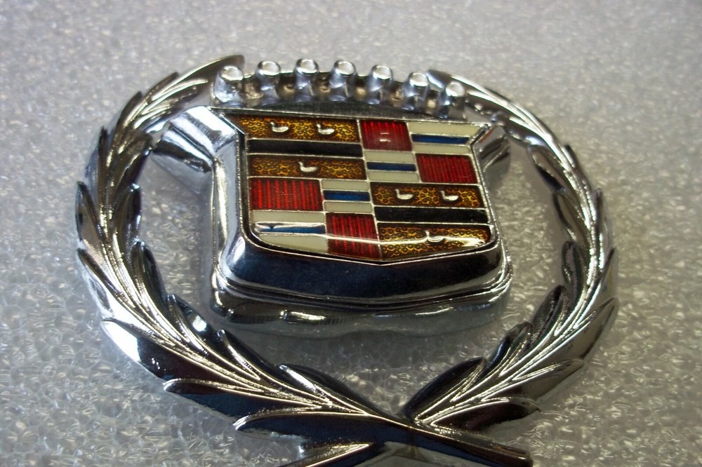 NEW  80-96 Cadillac Models CHROME Trunk Lock Swing Emblem
