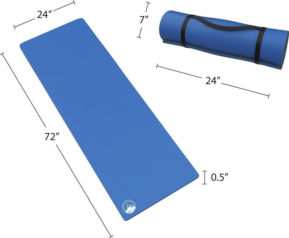 Wakeman - Outdoors Super Light Luxury Foam Sleeping Mat - Dark Blue