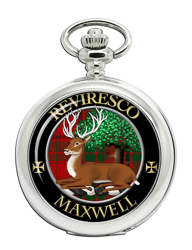 Maxwell Scottish Clan Pocket Watch