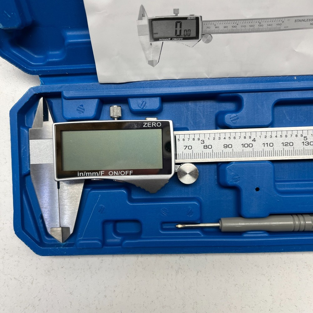 Digital Caliper with LCD Readout and Storage Case