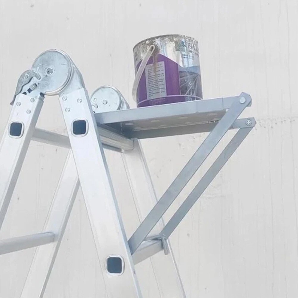 Iron Ladder Work Platform with Non-Slip Surface Fits Most Small Ladders