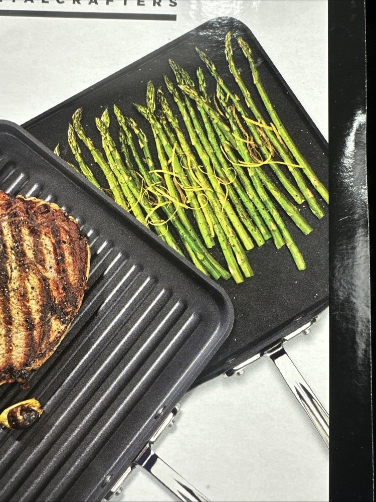 New ALL-CLAD HA1 Nonstick Square Griddle & Grill Set Bundle