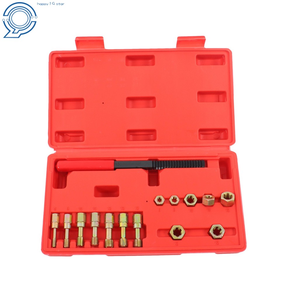 15pcs Metric Thread Chaser Set Rethread Repair Tool Thread Restorer Set M6-M12