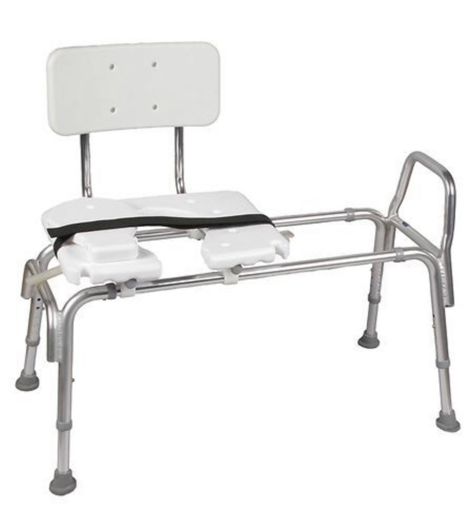 HydroGlyde Premium Sliding Bath Transfer Bench Shower Chair