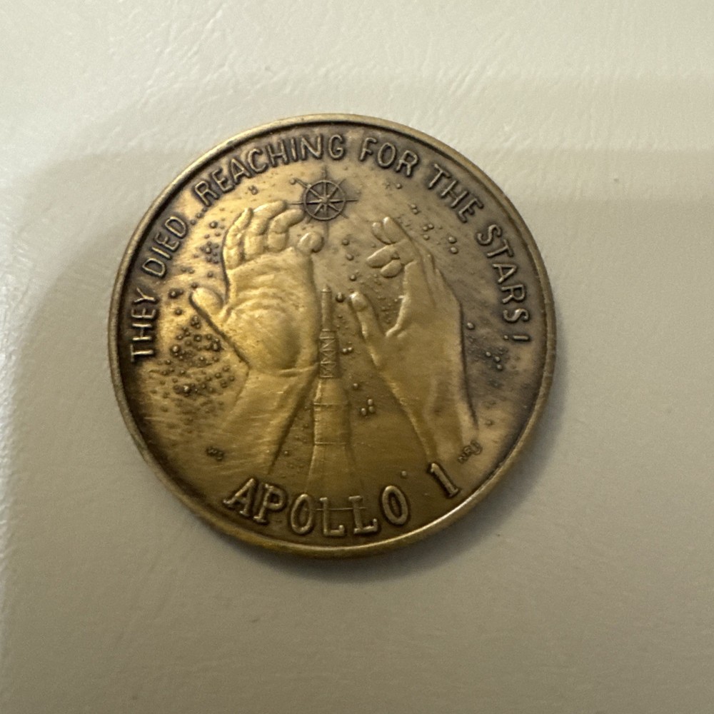Apollo 1 bronze coin