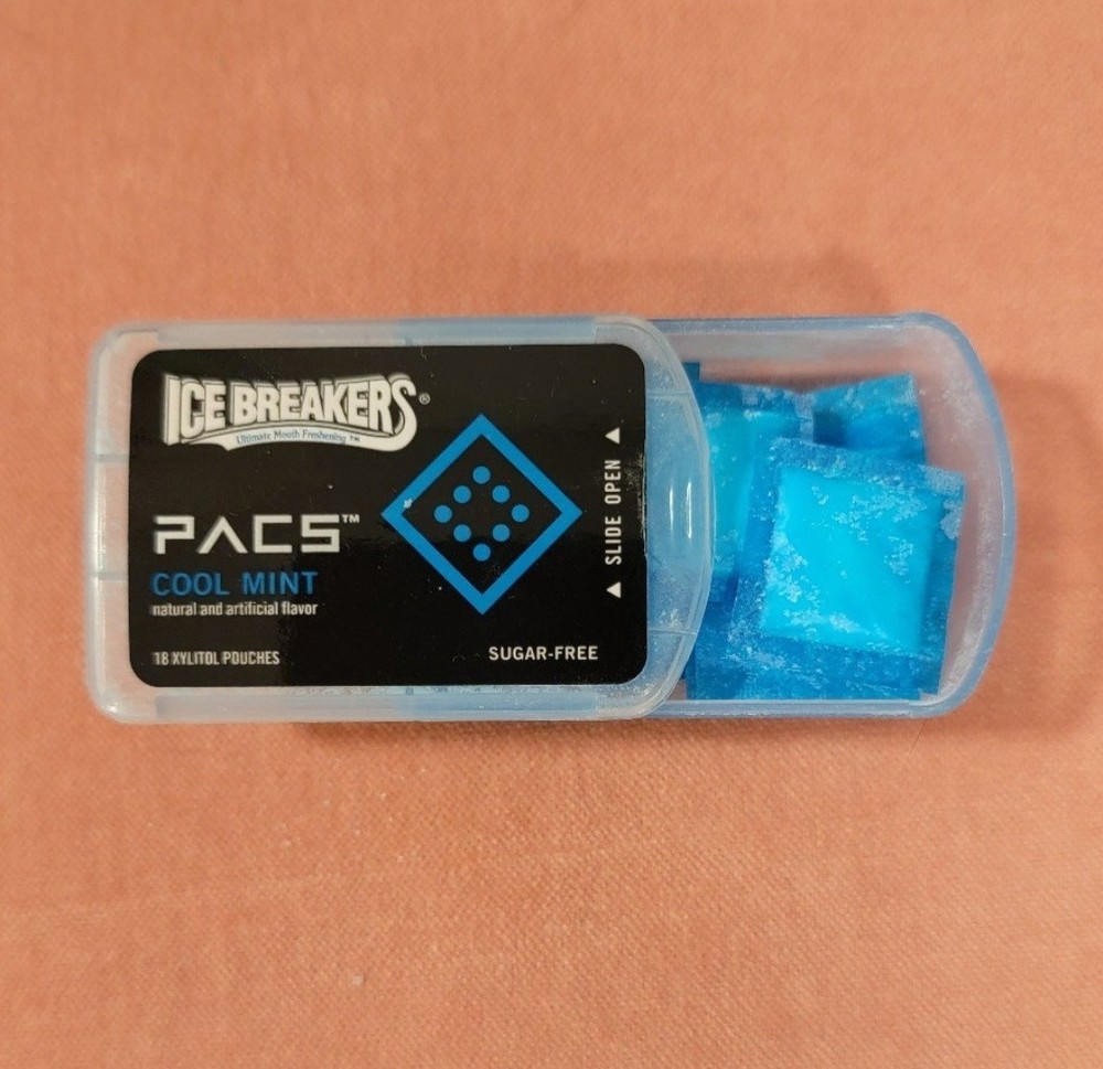 Rare Discontinued Ice Breakers Pacs Mints for Collectors-Opened Pkg