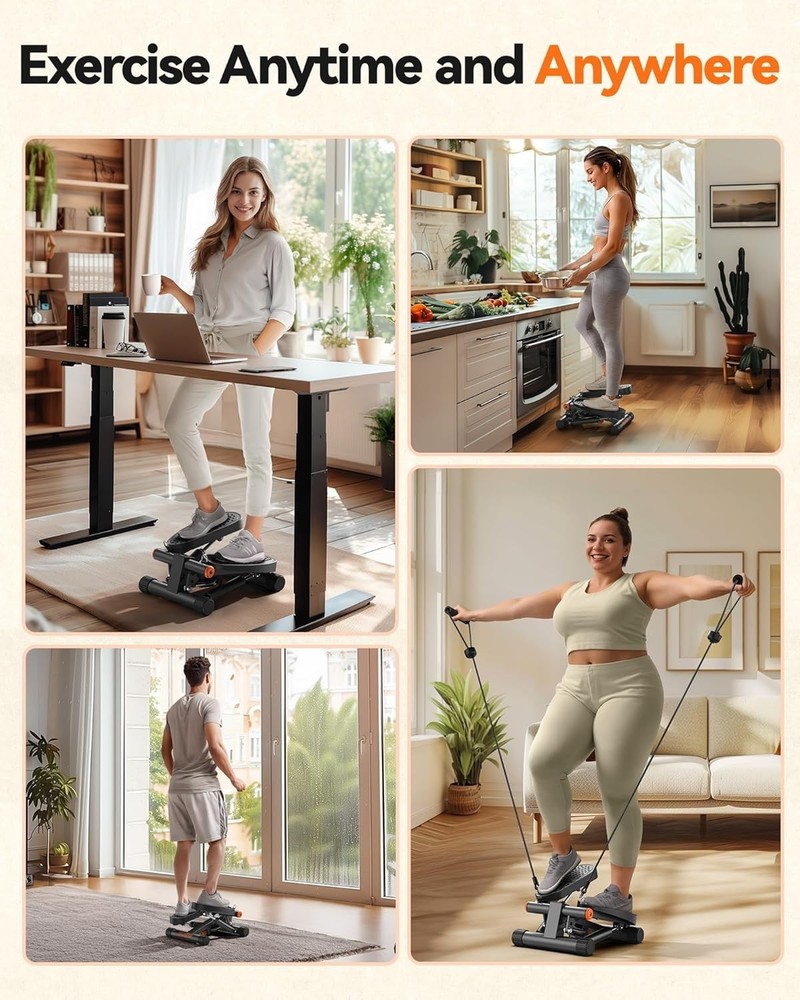 Whole Body Workout Stepper with 2-