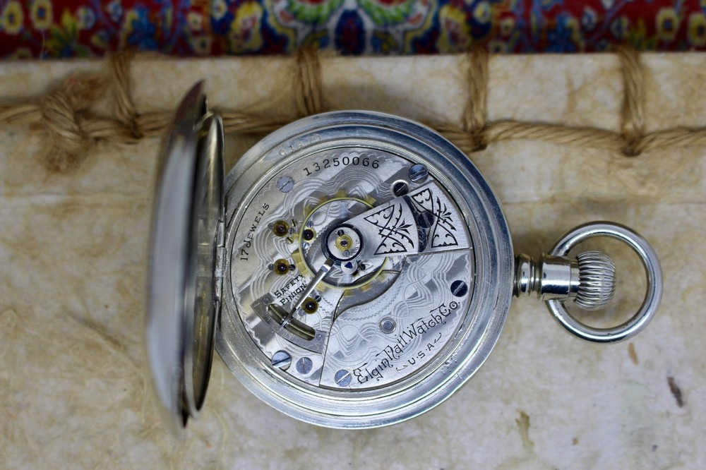 Serviced 1908 Elgin 18 Size Pocket Watch
