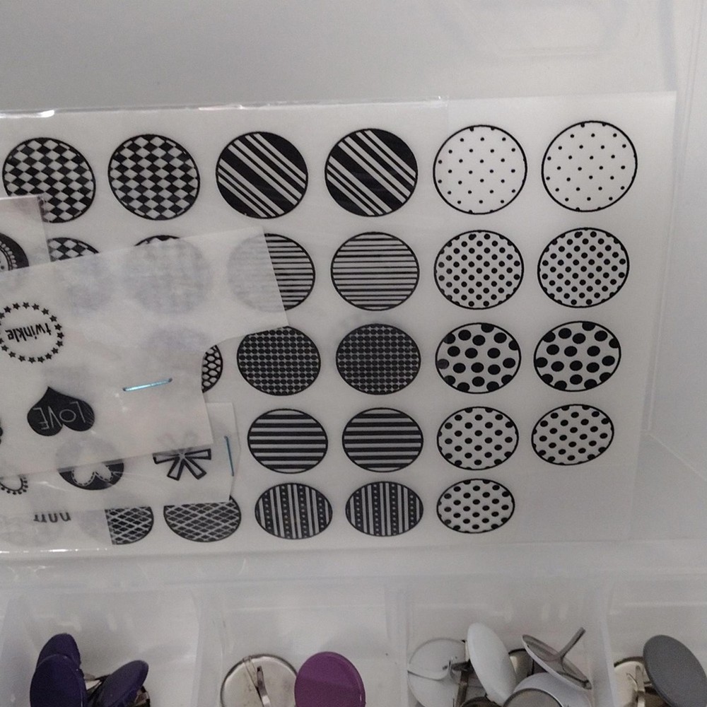 Stampin Up! Assorted Brads With Clear Case