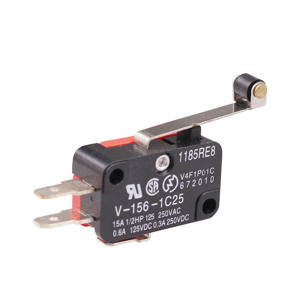 10pcs Micro Switch Spdt Hinge Roller Lever 15A V-156-1C25 Limit Switch #7H