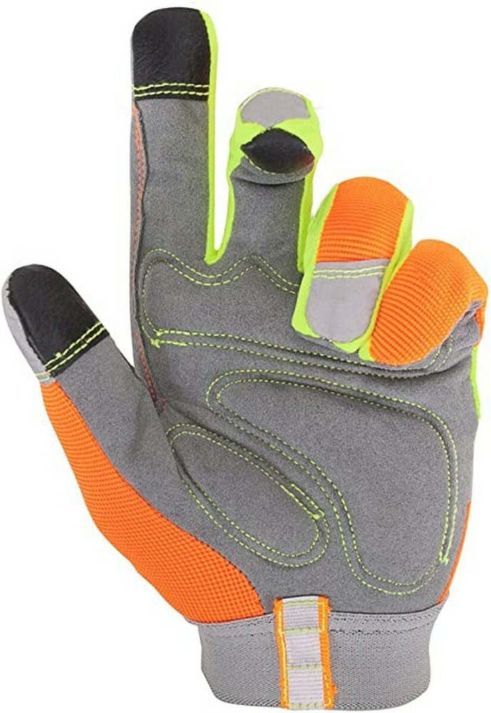 Custom Leathercraft 128L hivisibility Flex Grip Work Gloves