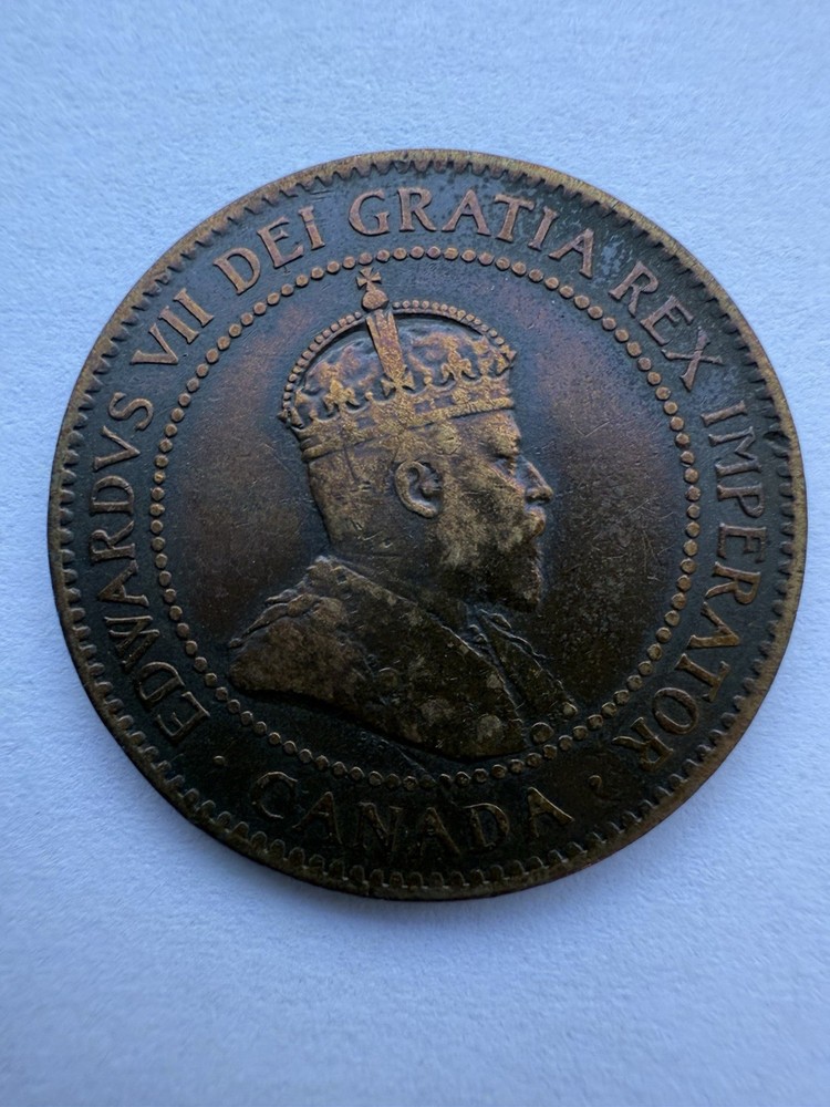 🔥 1903 CANADA LARGE CENT – EDWARD VII – HIGH GRADE – TONED 🔥