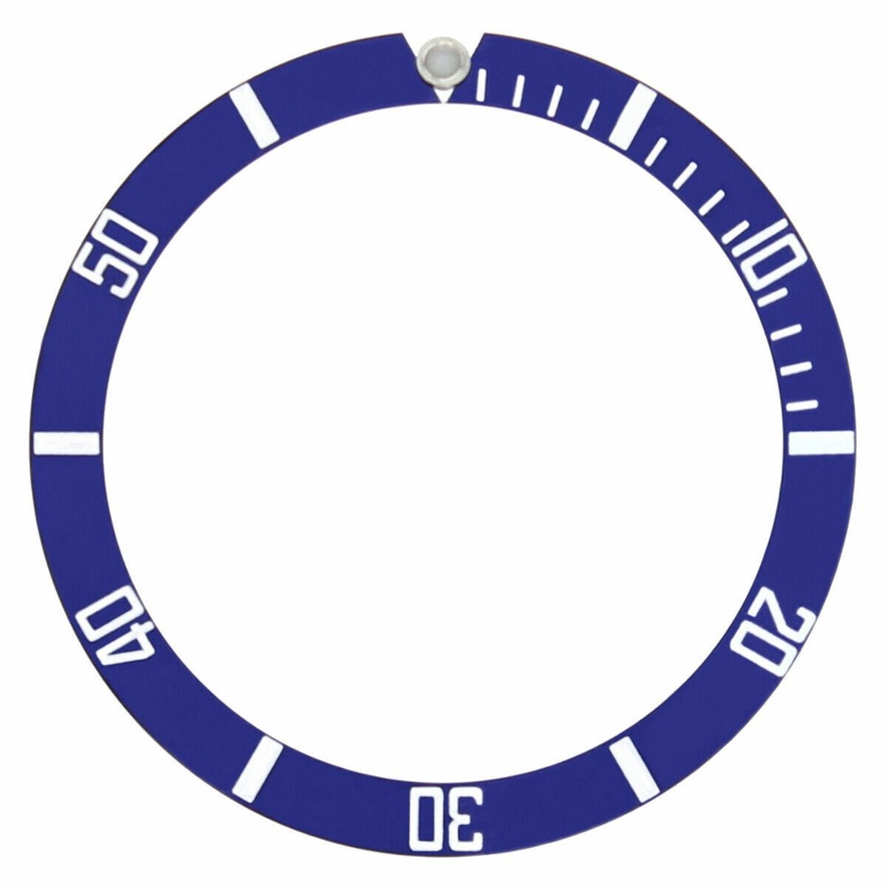 REPLACEMENT BEZEL INSERT BLUE FOR WATCH 37.40MM X 30.70MM
