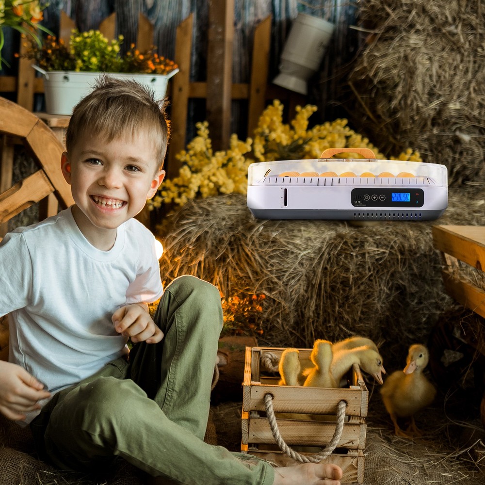 Egg Incubator with Automatic Egg Turning for Hatching Eggs Chickens Ducks Birds