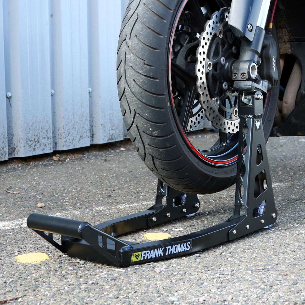 Frank Thomas Aluminium Front Paddock Stand Motorcycle Black