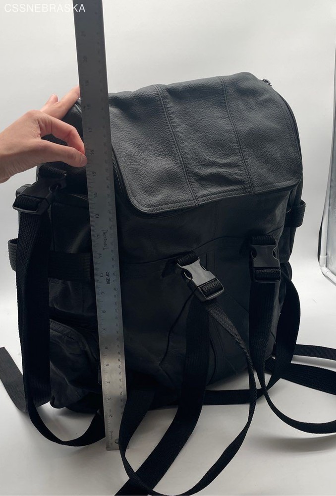 Carroll Black Leather Accessory Bag