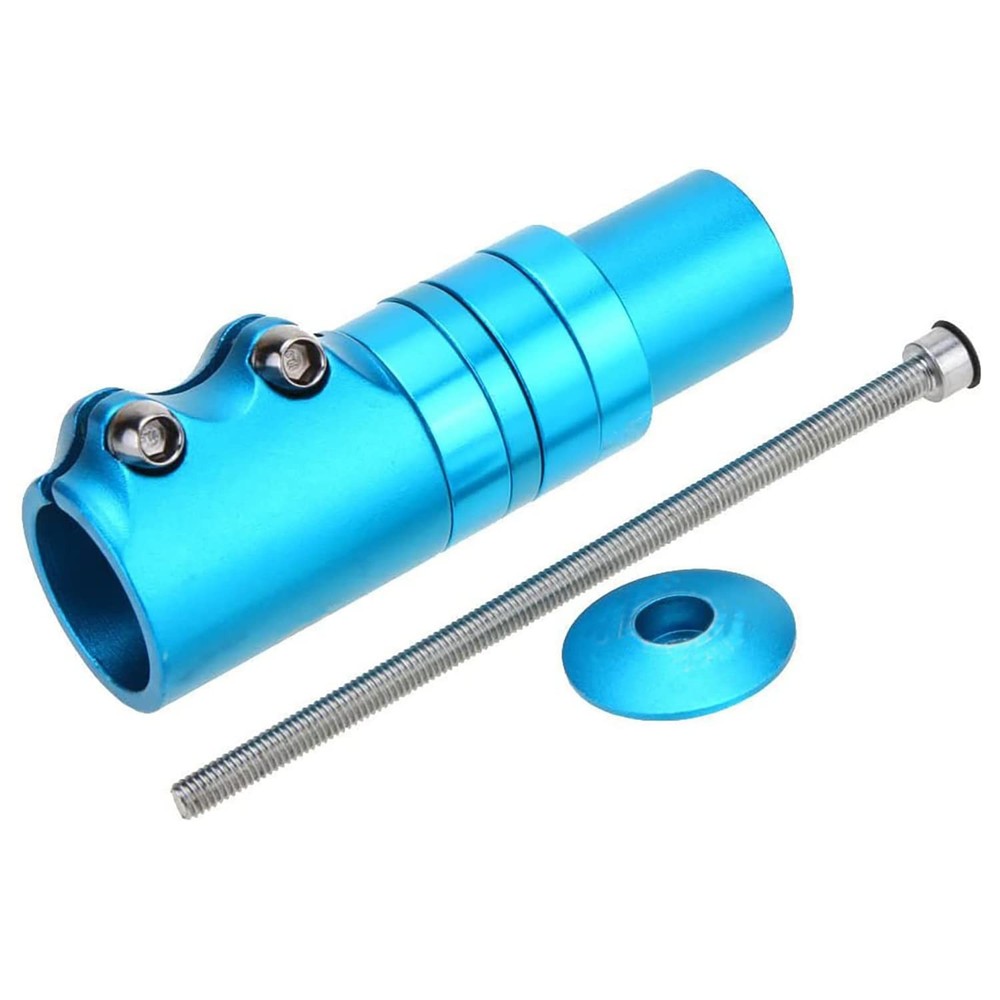 BlueSunshine Bike Handlebar Riser Bicycle Fork Stem Raiser Extender Head Silver