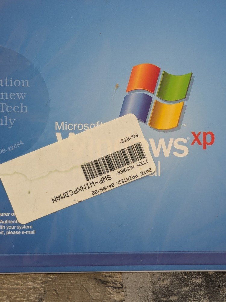 Microsoft Windows XP Professional Version 2002 OEM Software NEW For Omni Tech PC