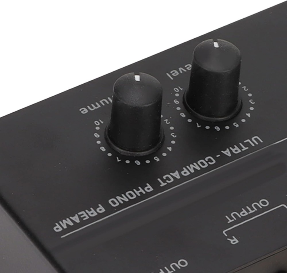 MR DJ PP500 Phono Turntable Preamp Input /TRS Output Stereo Knob Control Mini