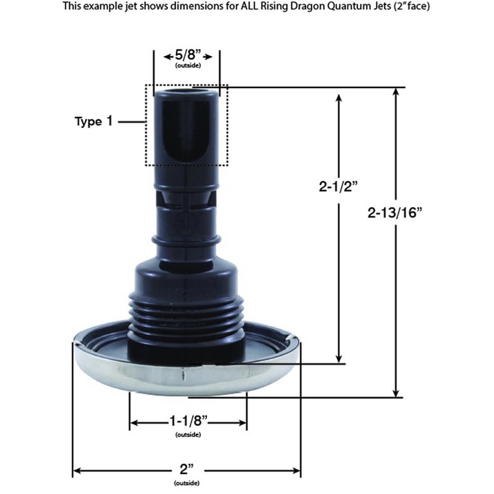 Jet Intl, RD Quantum, 2"fd, Dir, Smth, SS/Gry, Thd