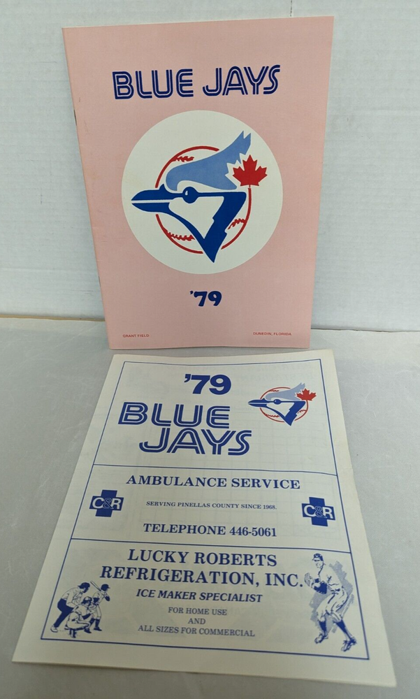 Toronto Blue Jay Spring Training Program, 1979, W/Separate Scoring Card MLB