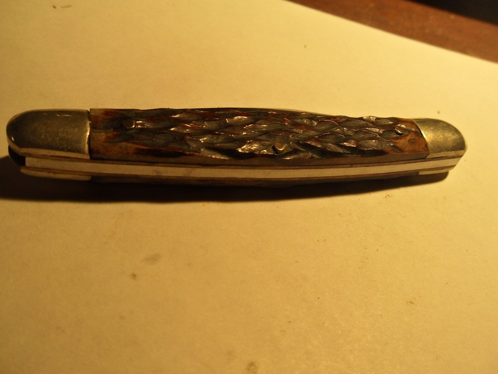 PRECISE SILVER EAGLE TWO BLADE STAINLESS 11635 FOLDING KNIFE JAPAN
