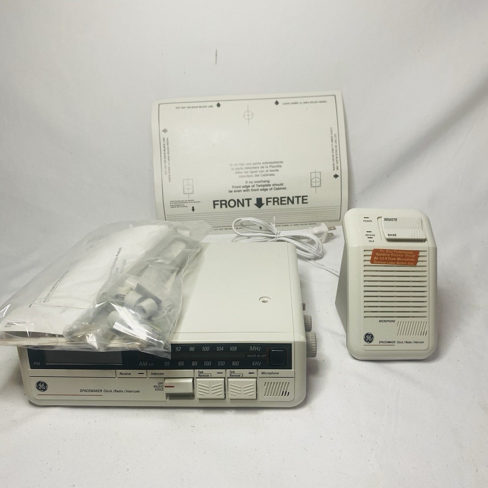 GE Spacemaker 7-4295 & 7-4296 Accessory Remote Unit W/ Wireless Intercom System