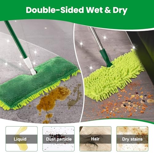 3 Pack Mop Head Replacement for Libman 18" 2-Sided Microfiber Dust Mop,