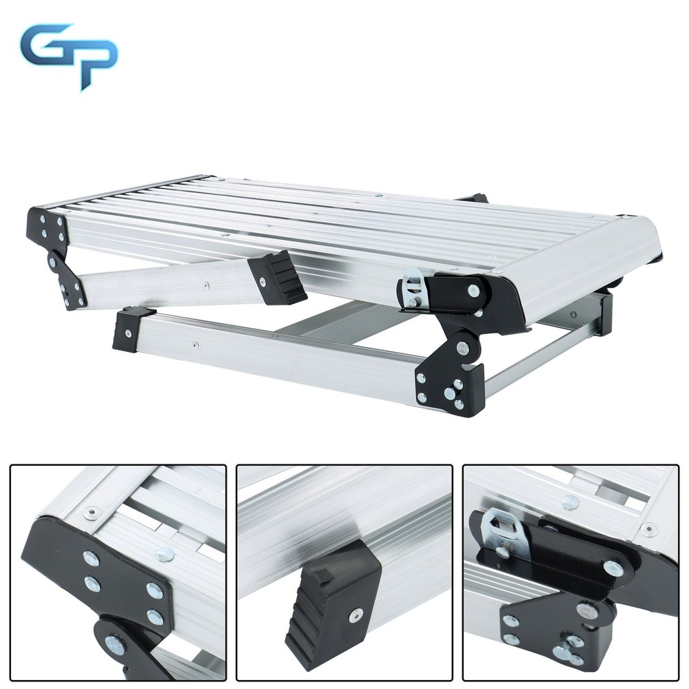 Aluminum Step Stool Non-slip Folding Work Platform 330LBS Drywall Ladder