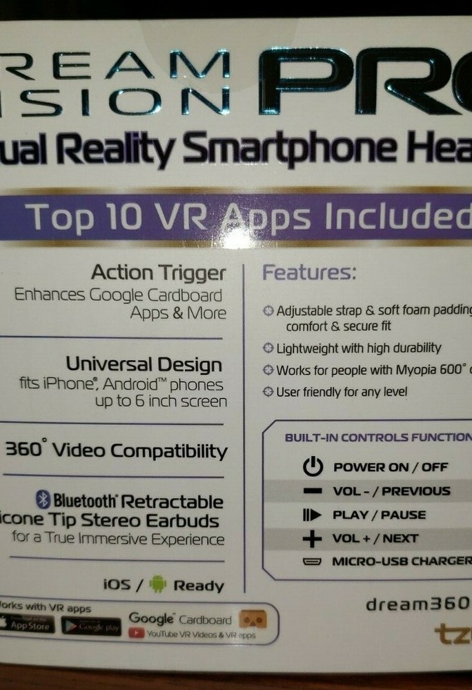 Dream Vission PRO Virtual Reality Smartphone Headset