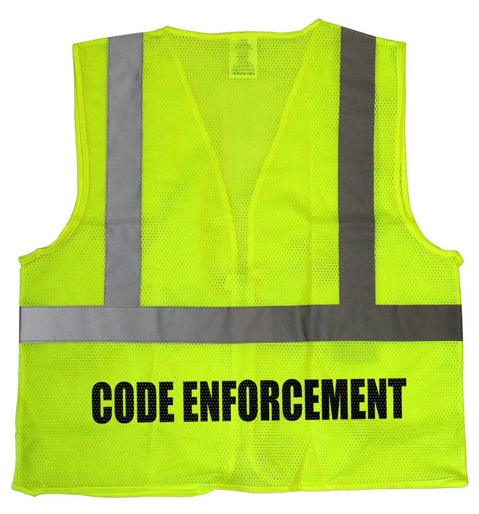 Code Enforcement safety vest, High Visibility vest