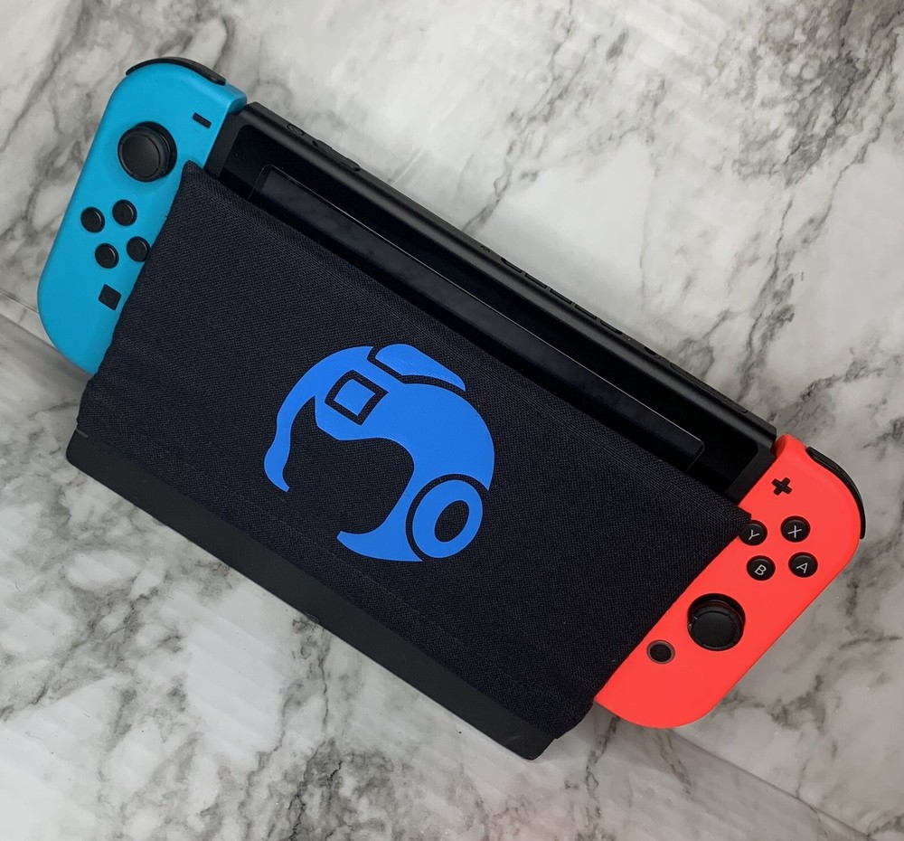 Blue Mega Man Nintendo Switch Dock Sock Cover
