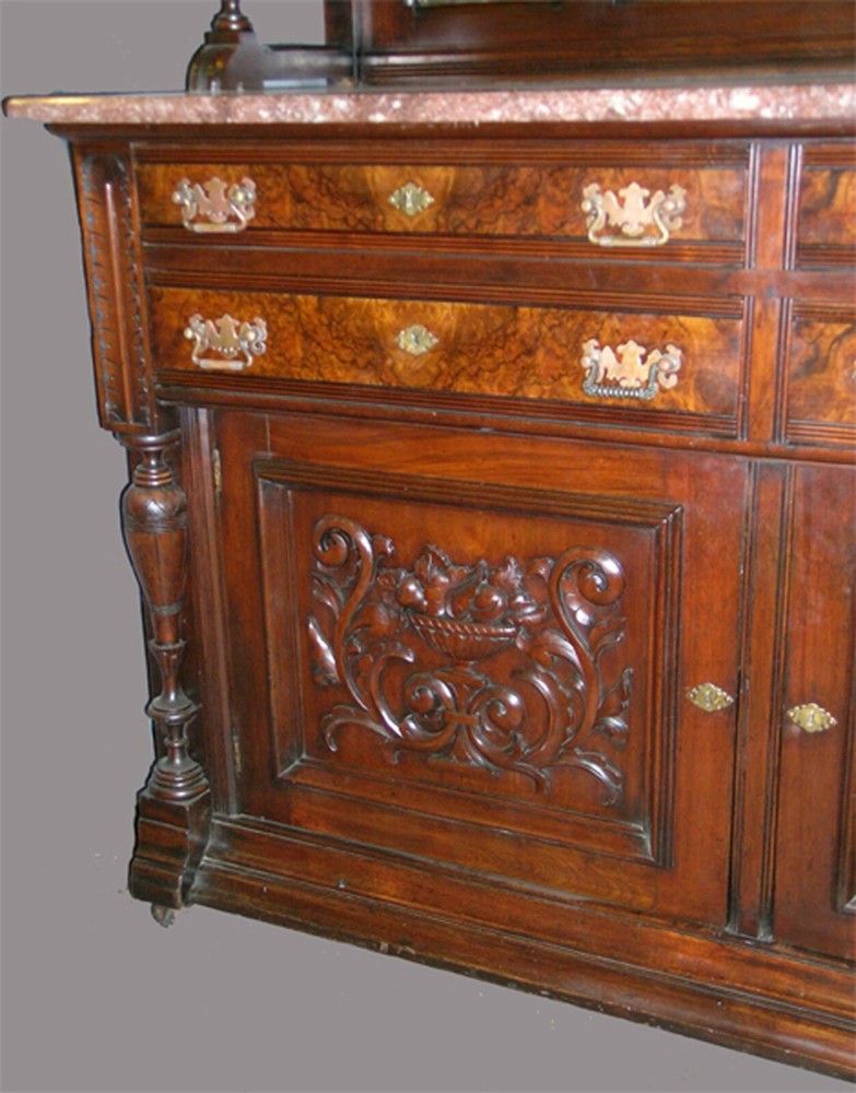 ANTIQUE AMERICAN GOTHIC REVIVAL SERVER