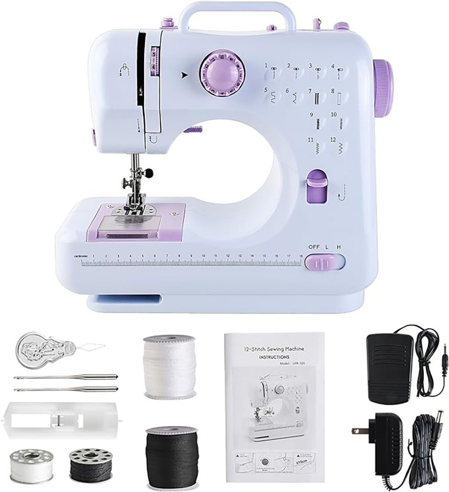 Portable Electric Sewing Machine Mini Household Sewing Machine for Beginners