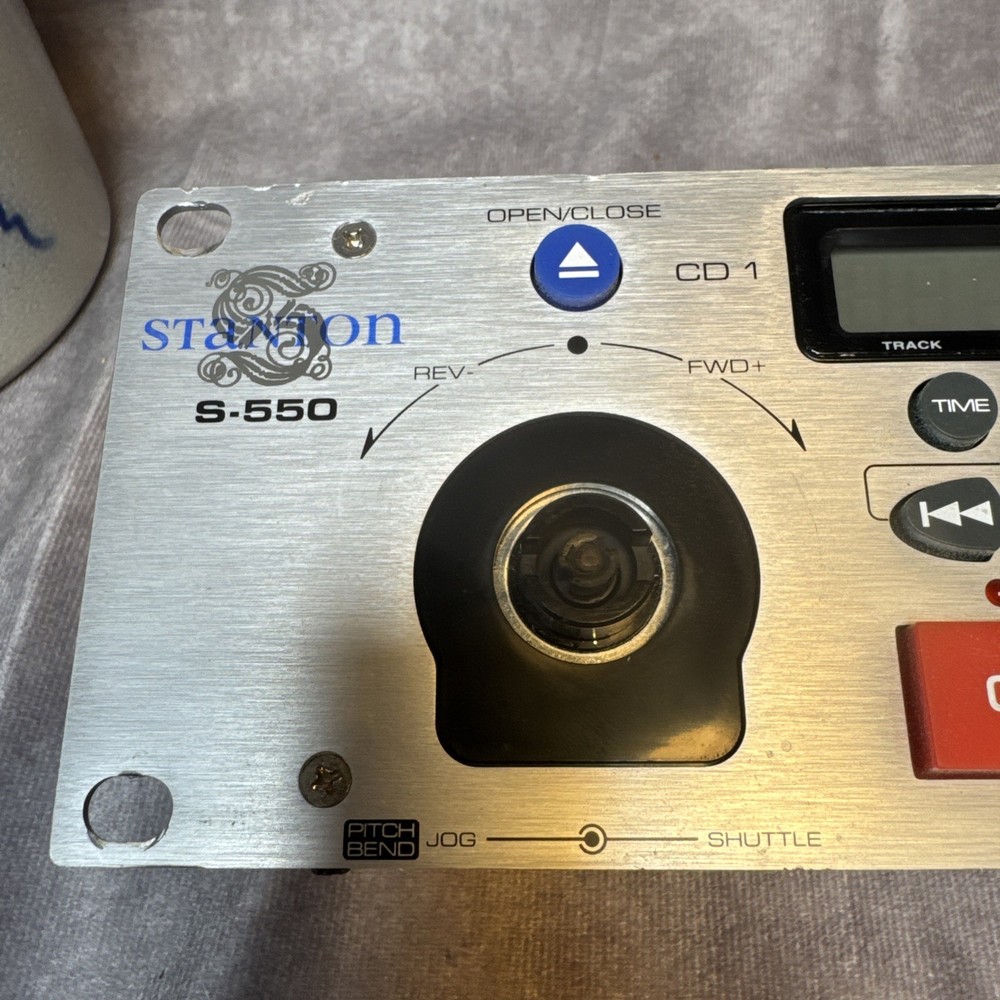 STANTON S-550 PROFESSIONAL FRONT LOADING DUAL CD PLAYER - parts only UNTESTED