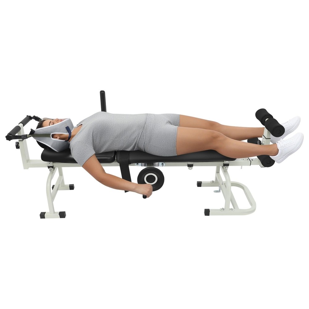 Multifunctional Cervical Traction Device, Back Stretch Bench for Spinal Decom...