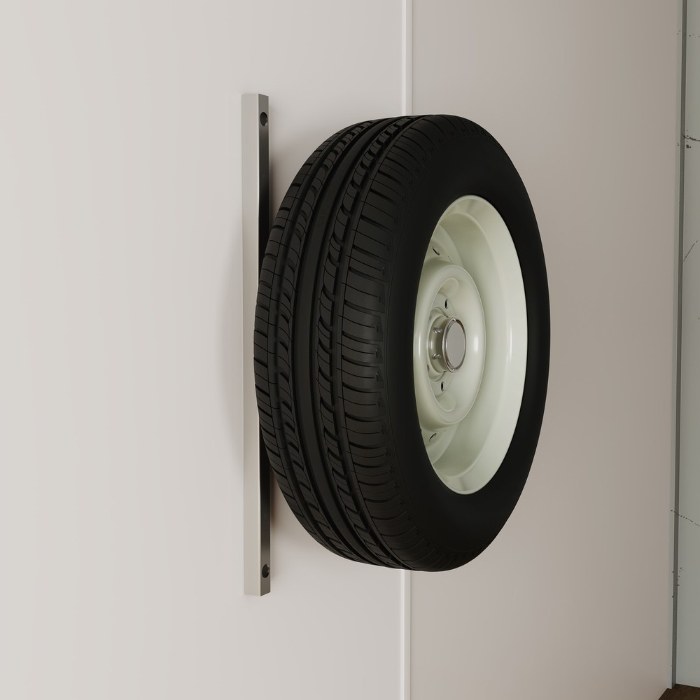 16" Stud Spacing Trailer Mount H-Mount Spare Tire Carrier 5-Lug Wheel, Aluminum