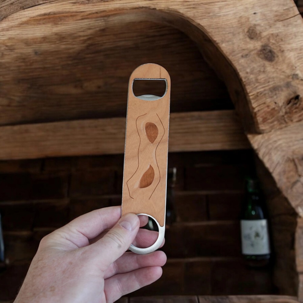Wooden Bottle Opener - Ninja Mask