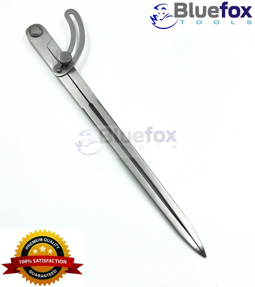 18" Divider Calliper Wing Compass Metal Marking Circles Engineering Tool Bluefox