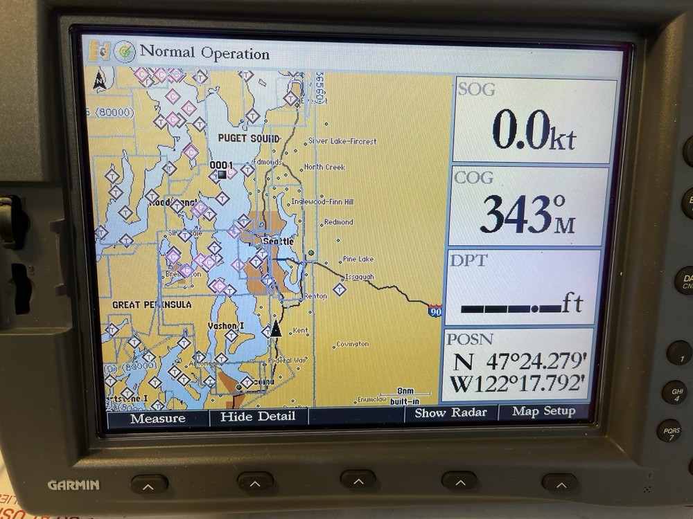 Garmin GPSMAP 3210 Marine GPS Chartplotter Pls Read