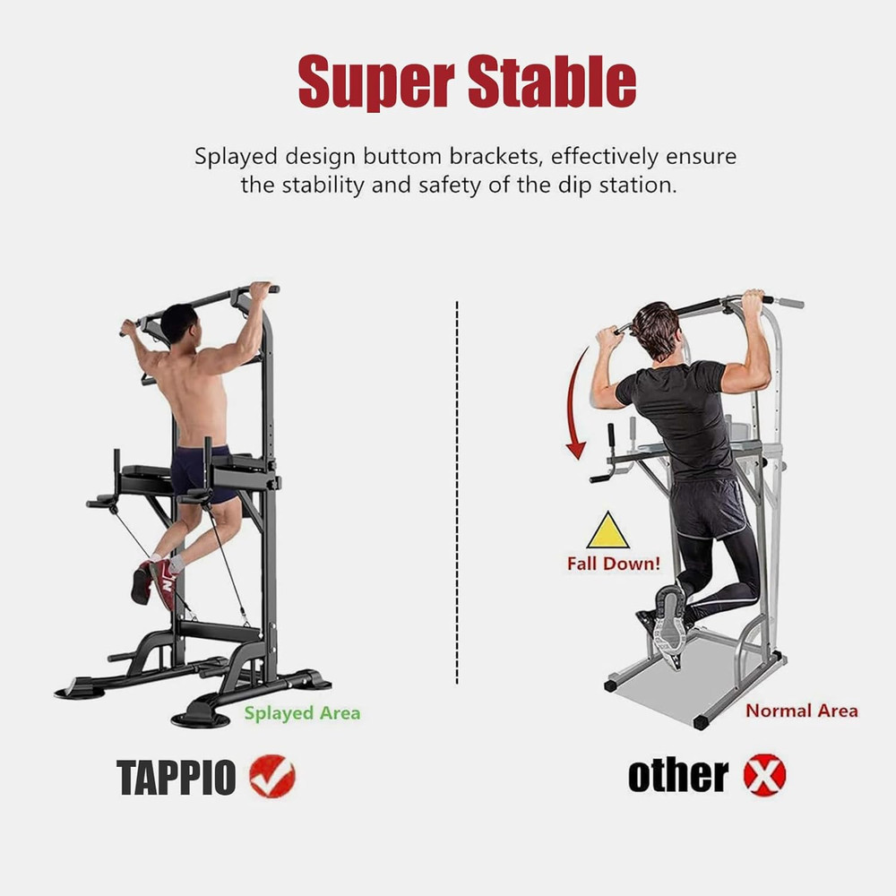 Power Tower Pull up Bar for Home Gym, Multi Functional Pull up Bar Stand Dip Bar