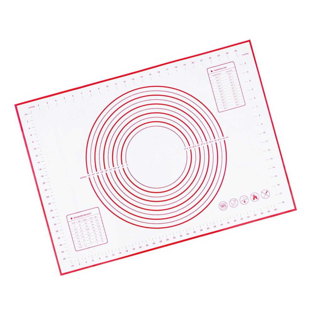 Non-Stick Baking Surface Silicone Dough Rolling Mat Pastry Thick Kitchen Tools