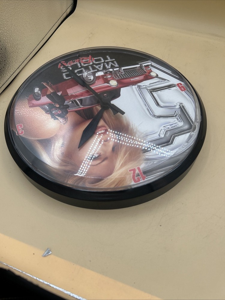 Matco Tools Racing Wall Clock 1955 Chevy Bel Air wagon. Works as it should.