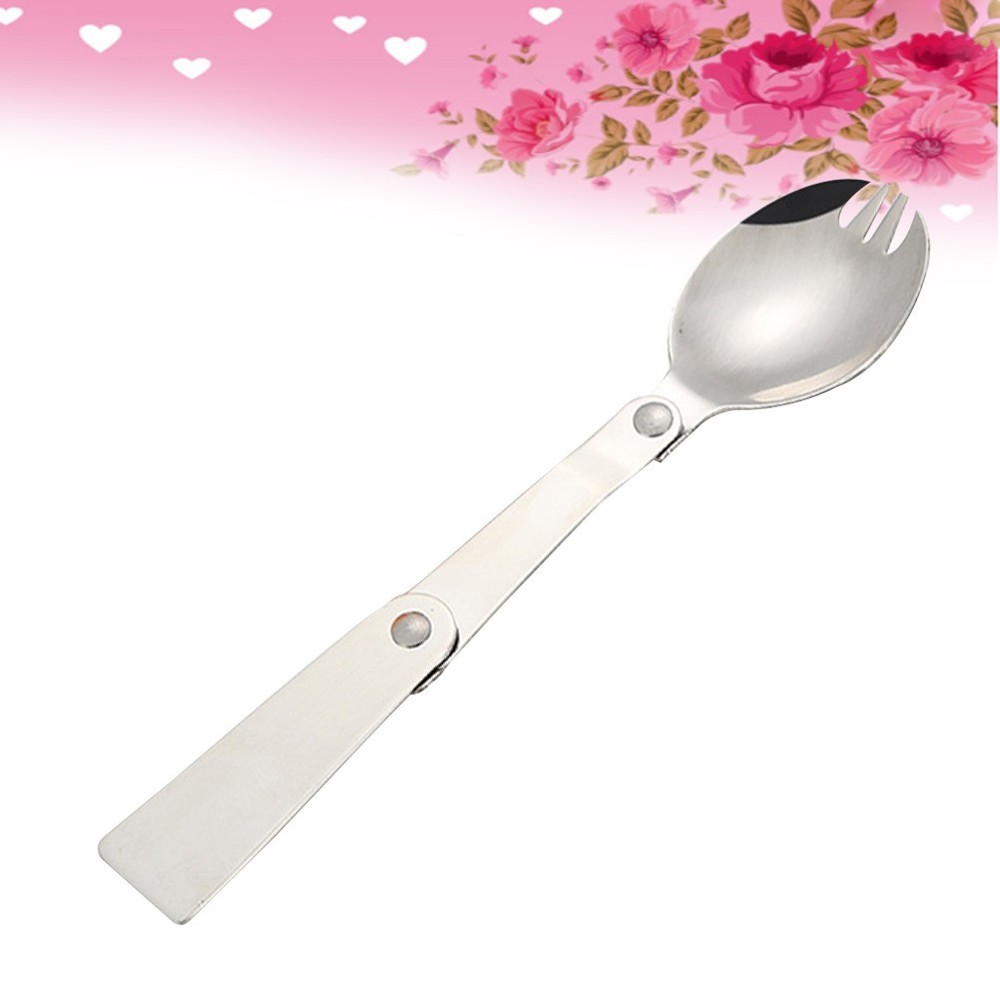 Multifunctional Outdoor Tableware Foldable Utensils Convenient Spoon