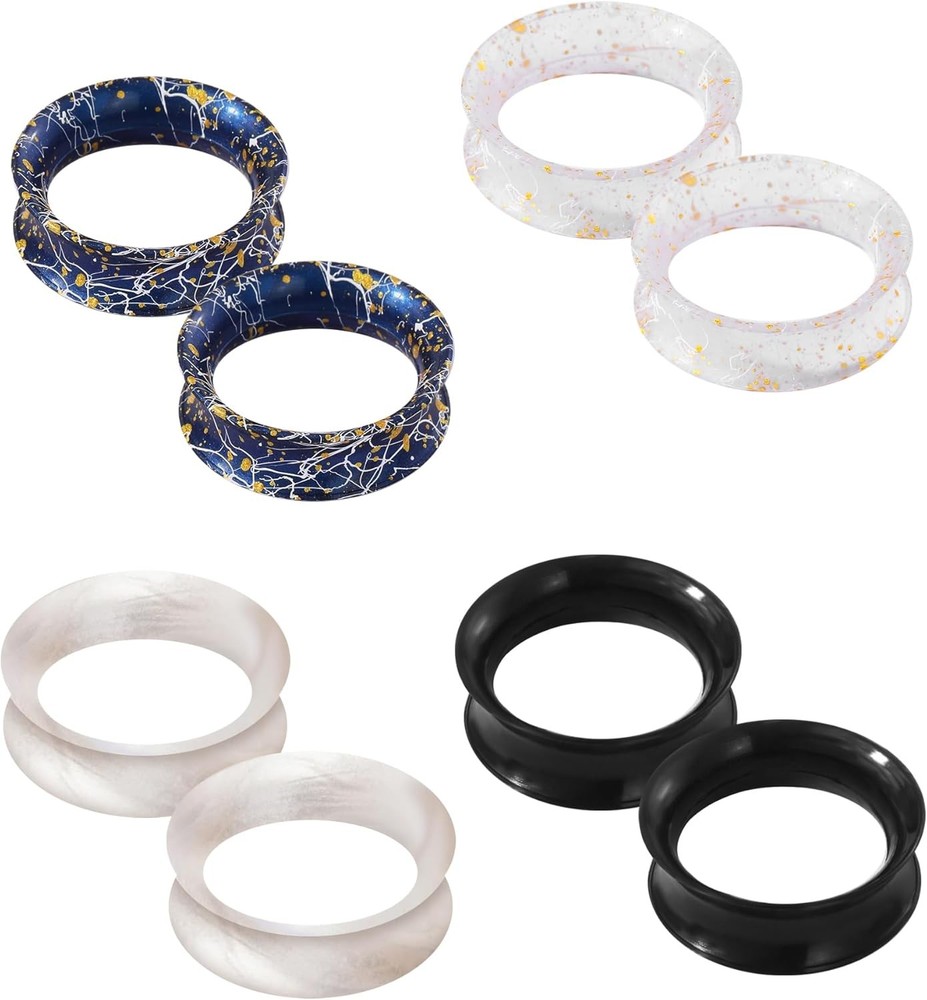 Soft Flexible Silicone Ear Gaus Silicone Ear Tunnels Double
