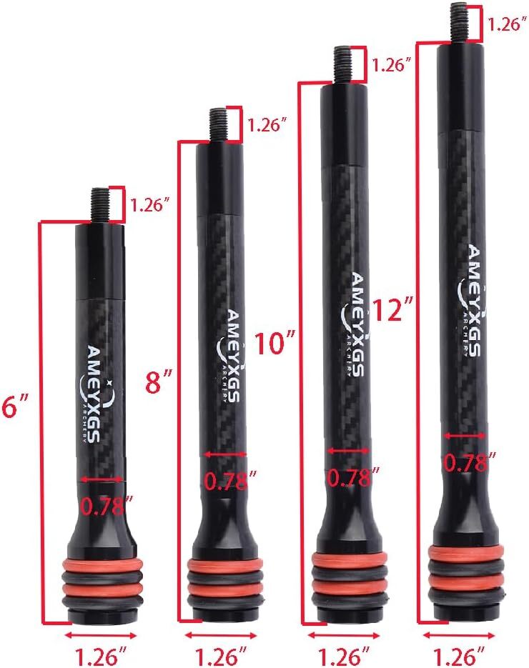 Archery Shock Absorber Compound Bow Stabilizer Carbon Balance Bar Hunting Target